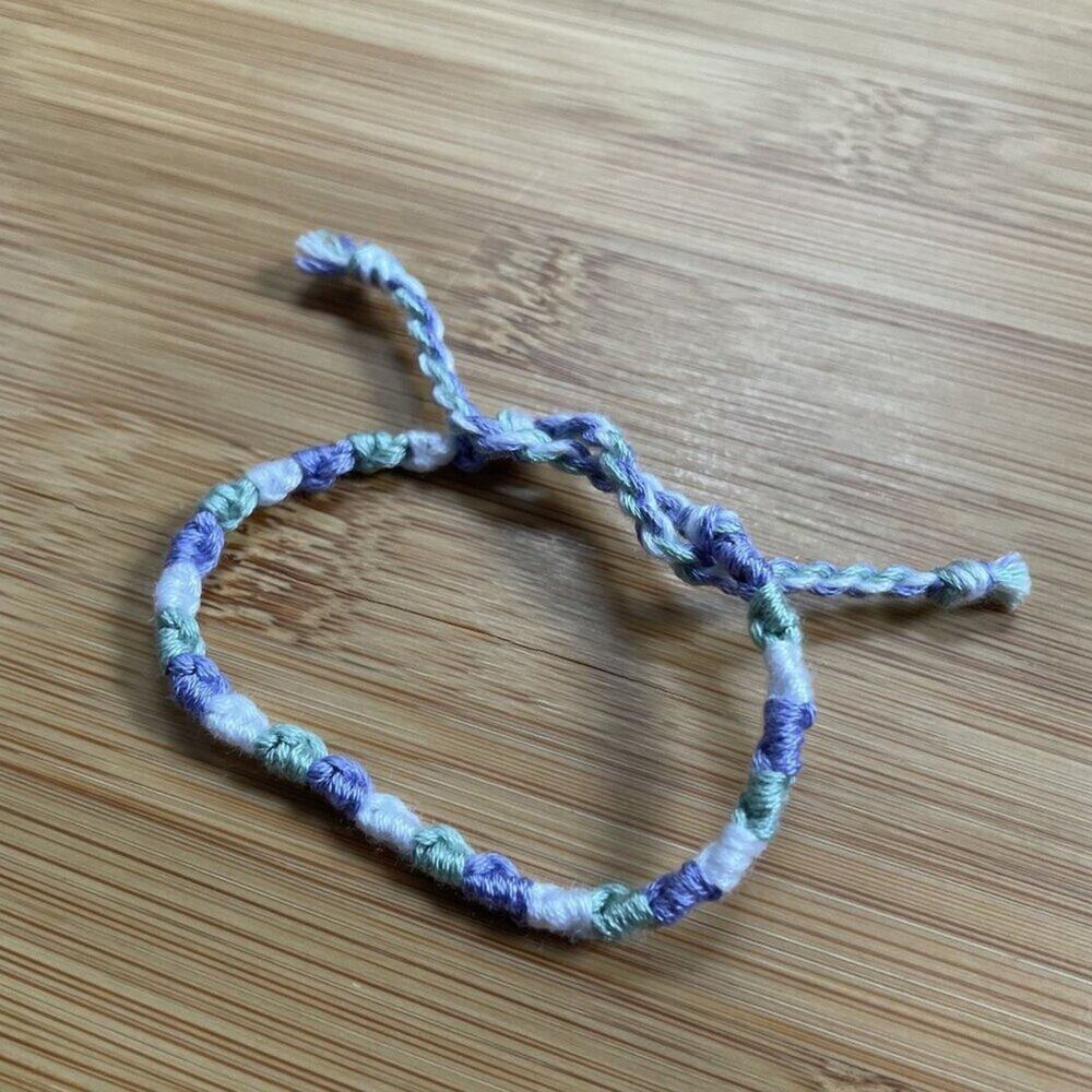 Hailey Bracelet, anklet, trendy, comfortable, tie, embroidery thread, woven, gif